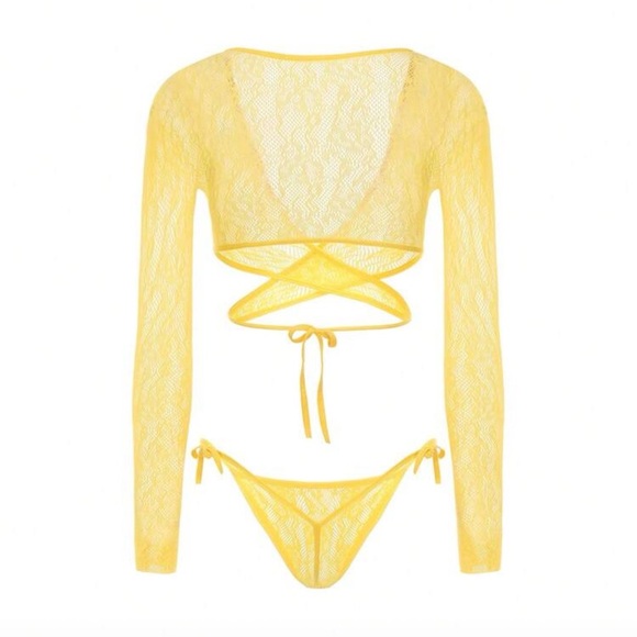 Yellow Wrap Around Set - Picture 2 of 2